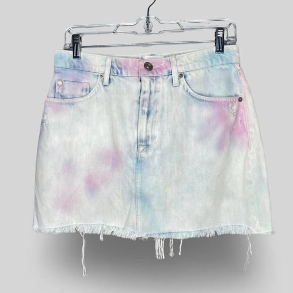 Hudson The Viper Denim Mini Skirt - Picture 1 of 4